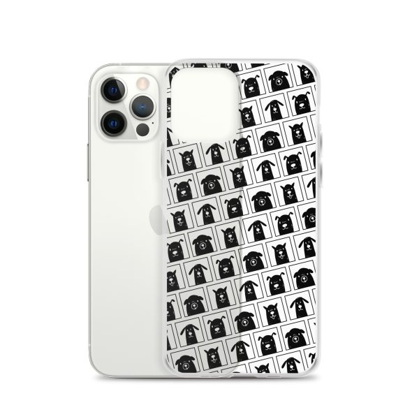 Black Dogs iPhone Clear Case