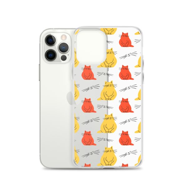 Abstract Colorful Cats iPhone Clear Case