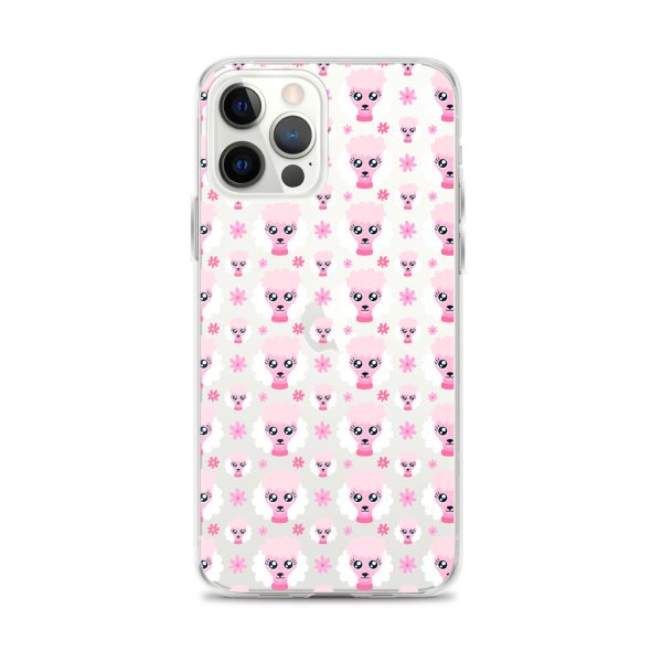Pink Poodle iPhone Clear Case