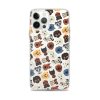 Dog Heads Seamless iPhone Clear Case