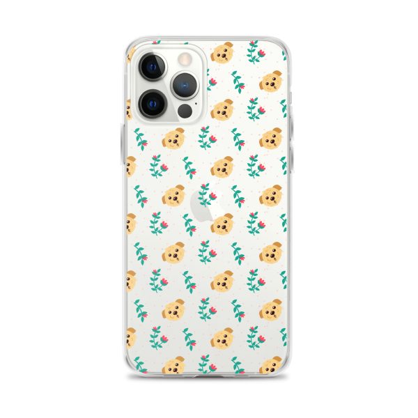 clear-case-for-iphone-iphone-12-pro-max-case-on-phone-6a1d6bd25aa7b.jpg Dogs and Flowers iPhone Clear Case
