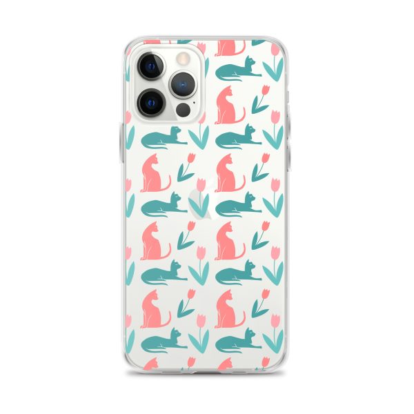 clear-case-for-iphone-iphone-12-pro-max-case-on-phone-6a1d6dc355c25.jpg Cat Silhouettes iPhone Clear Case