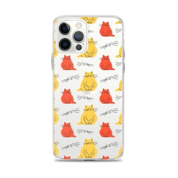 Abstract Colorful Cats iPhone Clear Case