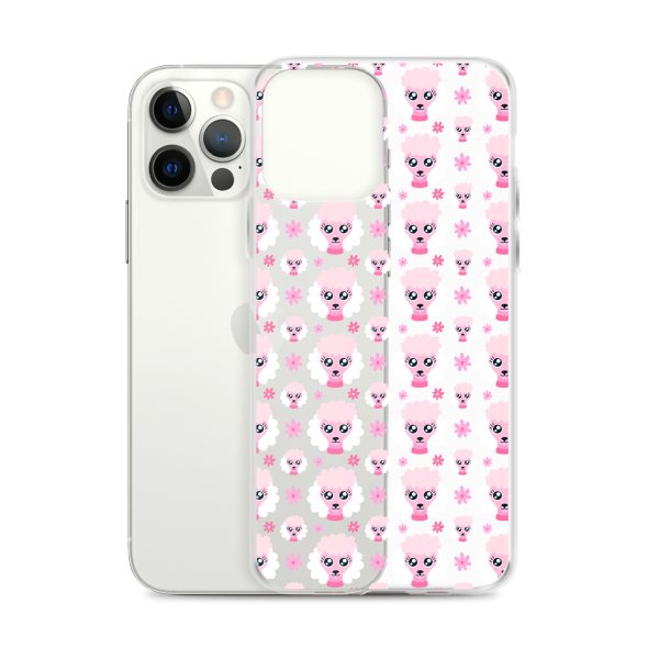 Pink Poodle iPhone Clear Case