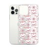 Cat Flowers and Hearts iPhone Clear Case