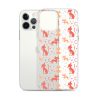 Cat Silhouettes Seamless iPhone Clear Case
