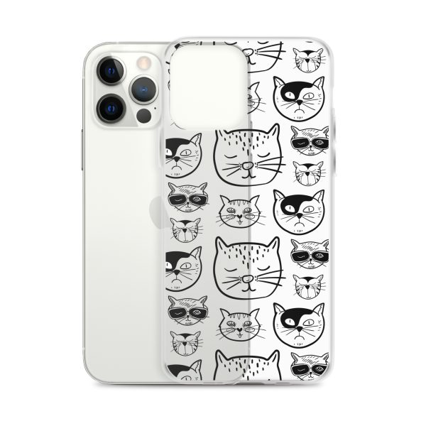 Cartoonish Cat iPhone Clear Case