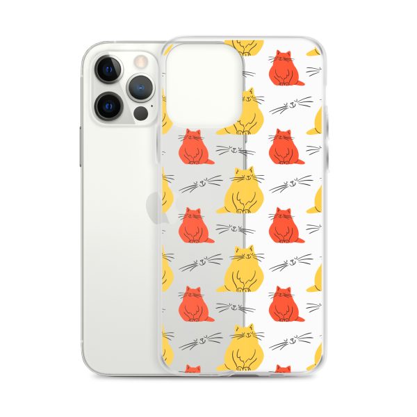 Abstract Colorful Cats iPhone Clear Case