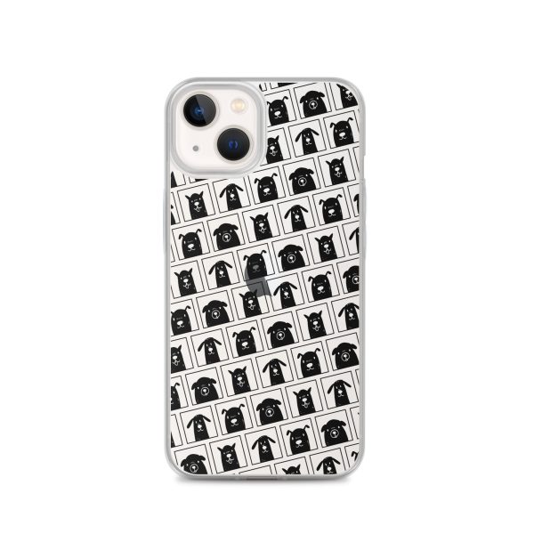 Black Dogs iPhone Clear Case