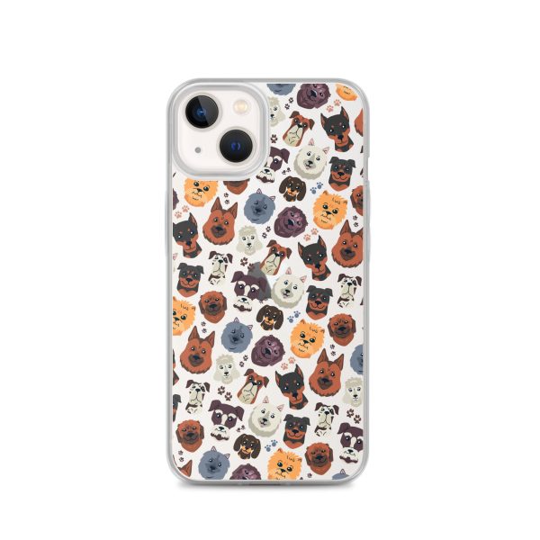 Dog Heads iPhone Clear Case