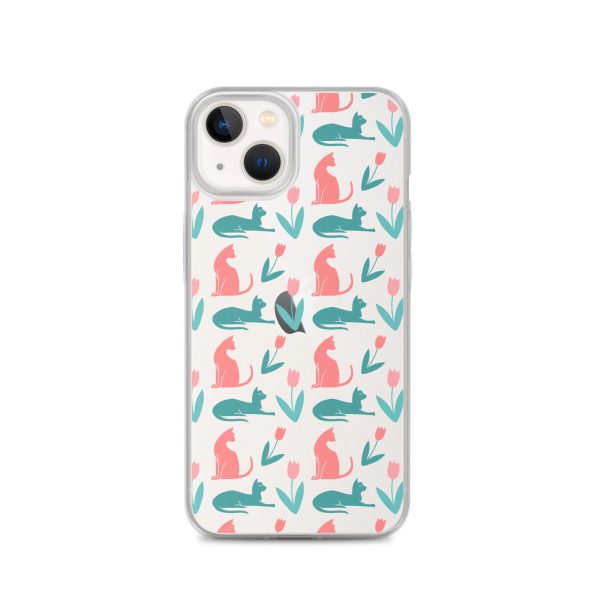 clear-case-for-iphone-iphone-13-case-on-phone-6a1d6dc356161.jpg Cat Silhouettes iPhone Clear Case