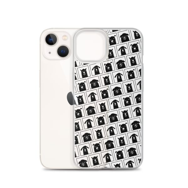 Black Dogs iPhone Clear Case