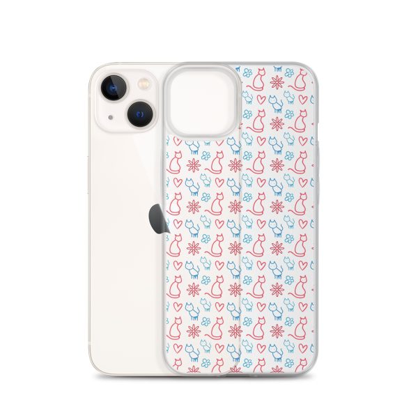 clear-case-for-iphone-iphone-13-case-with-phone-6a1d6fc0b0883-1.jpg Cats and Flowers iPhone Clear Case