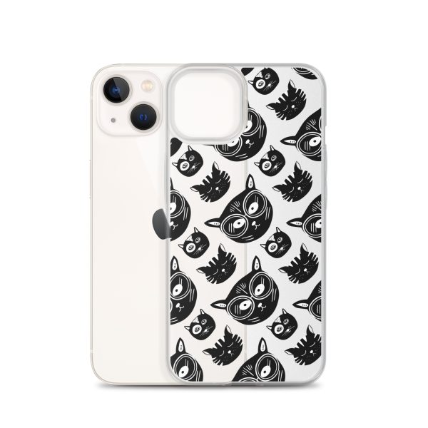 Funky Cats iPhone Clear Case