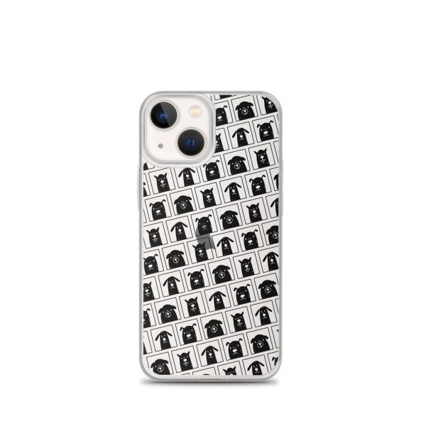 Black Dogs iPhone Clear Case