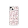 Cat Flowers and Hearts iPhone Clear Case