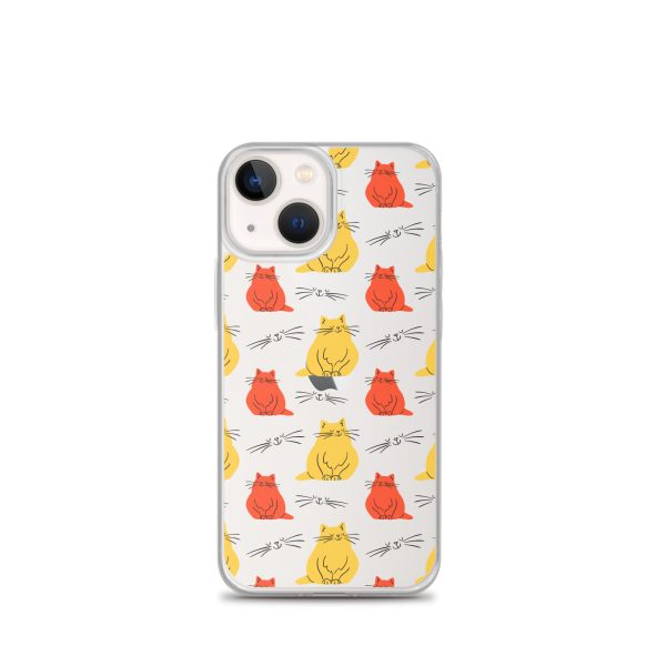 Abstract Colorful Cats iPhone Clear Case