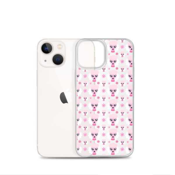 Pink Poodle iPhone Clear Case