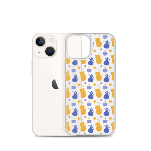 Tea and Cat iPhone Clear Case