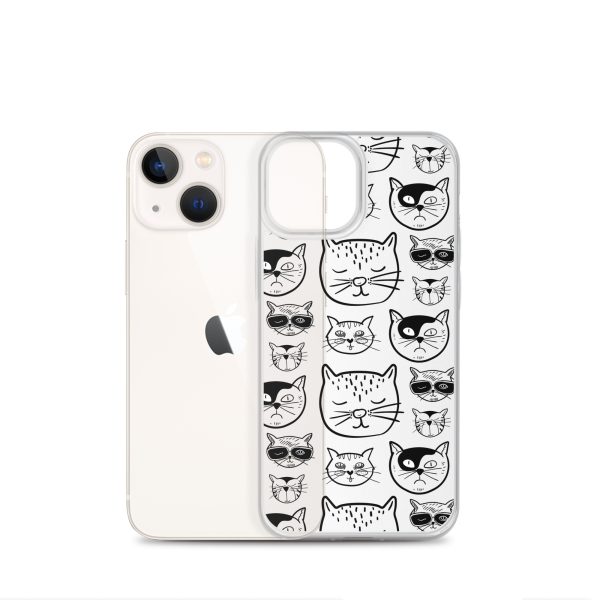 Cartoonish Cat iPhone Clear Case