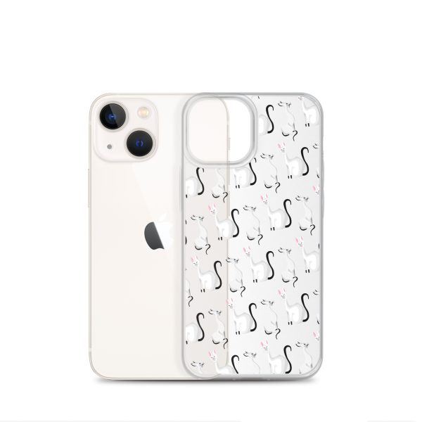 Classy Cats iPhone Clear Case