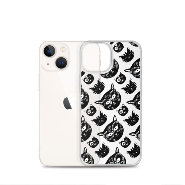 Funky Cats iPhone Clear Case