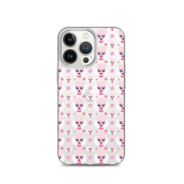 Pink Poodle iPhone Clear Case