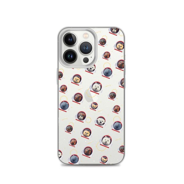 Space Dogs iPhone Clear Case