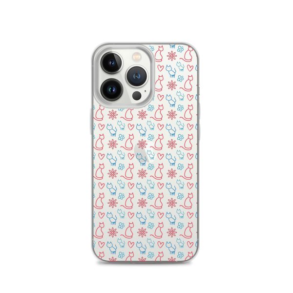 clear-case-for-iphone-iphone-13-pro-case-on-phone-6a1d6fc0b0756-1.jpg Cats and Flowers iPhone Clear Case