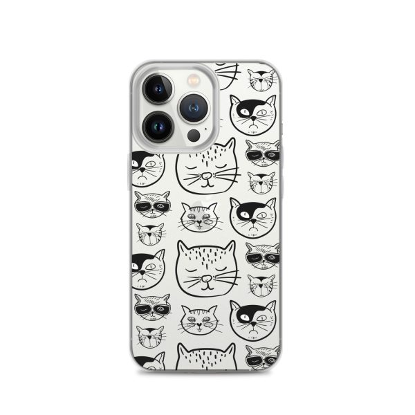 Cartoonish Cat iPhone Clear Case