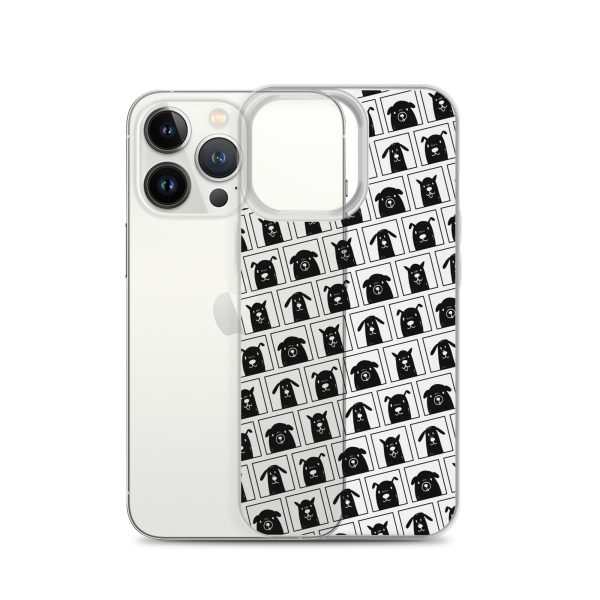 Black Dogs iPhone Clear Case