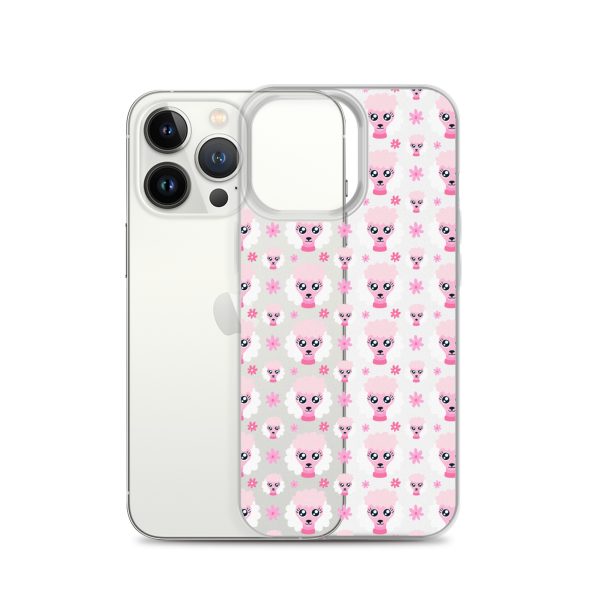 Pink Poodle iPhone Clear Case