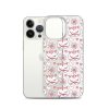 Cat Flowers and Hearts iPhone Clear Case
