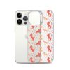 Cat Silhouettes Seamless iPhone Clear Case