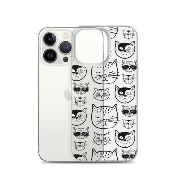 Cartoonish Cat iPhone Clear Case