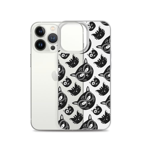 Funky Cats iPhone Clear Case