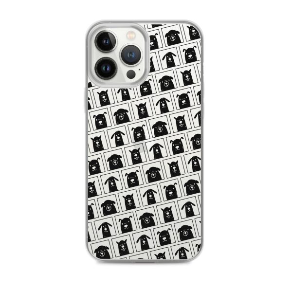 Black Dogs iPhone Clear Case