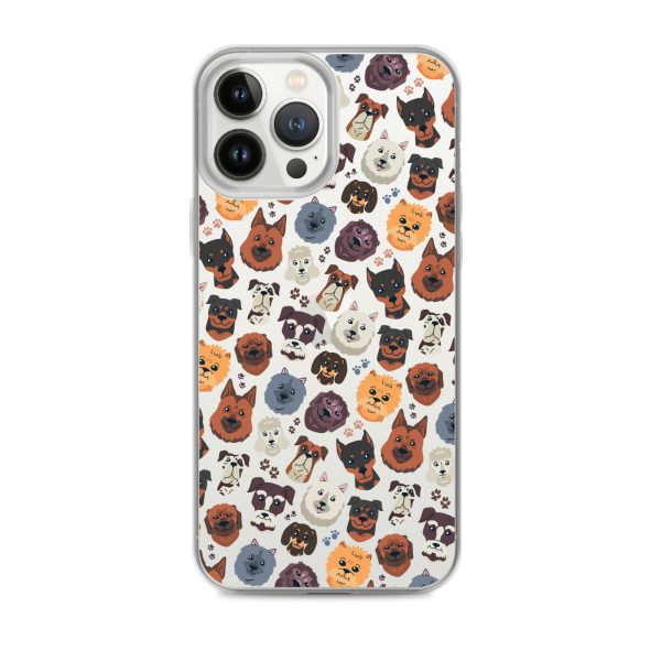 Dog Heads iPhone Clear Case