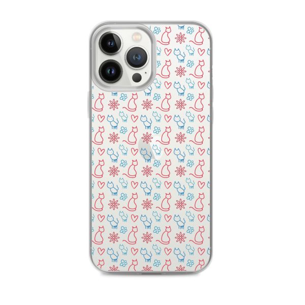 clear-case-for-iphone-iphone-13-pro-max-case-on-phone-6a1d6fc0b0677-1.jpg Cats and Flowers iPhone Clear Case