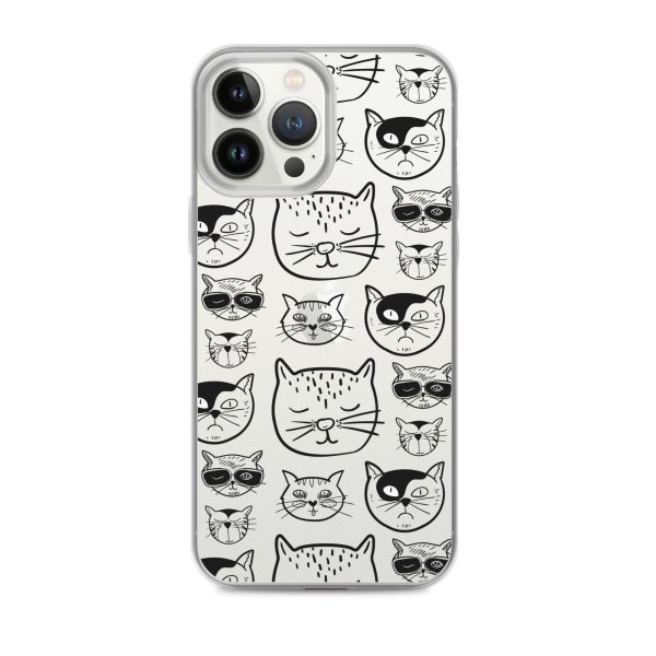 Cartoonish Cat iPhone Clear Case