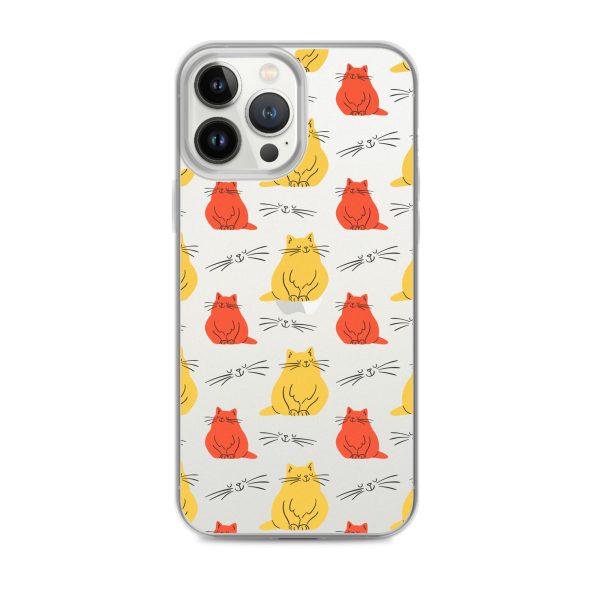 Abstract Colorful Cats iPhone Clear Case