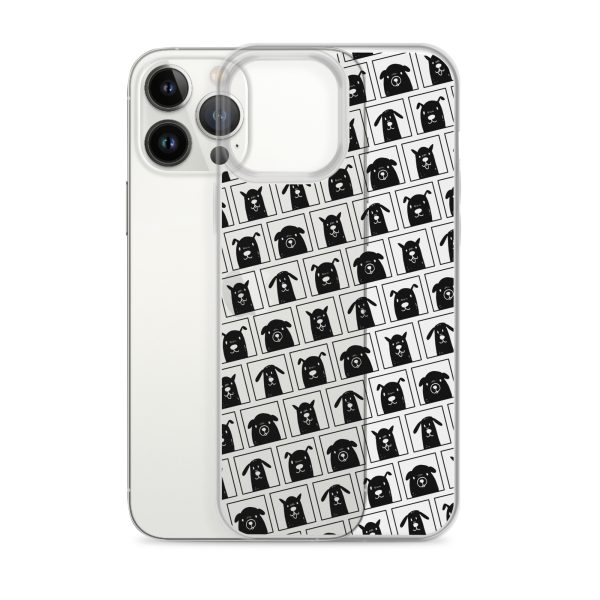 Black Dogs iPhone Clear Case