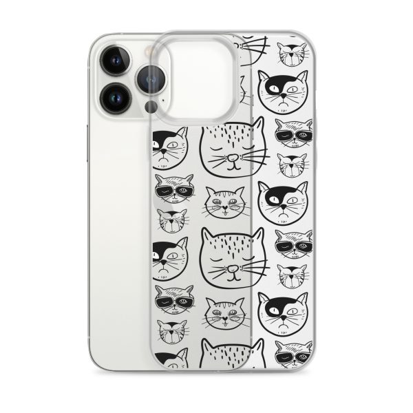 Cartoonish Cat iPhone Clear Case