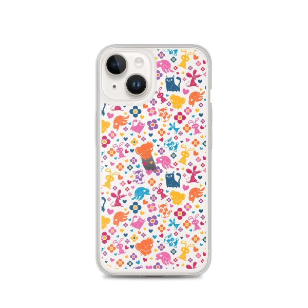 clear-case-for-iphone-iphone-14-case-on-phone-6a1d699004be4.jpg Colorful Animals and Heart iPhone Clear Case