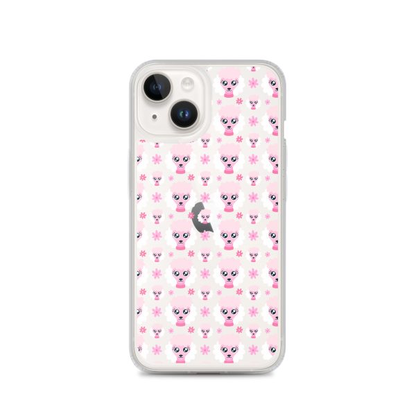 Pink Poodle iPhone Clear Case