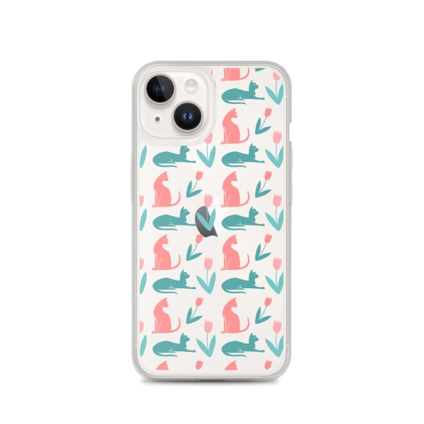 clear-case-for-iphone-iphone-14-case-on-phone-6a1d6dc35647b.jpg Cat Silhouettes iPhone Clear Case