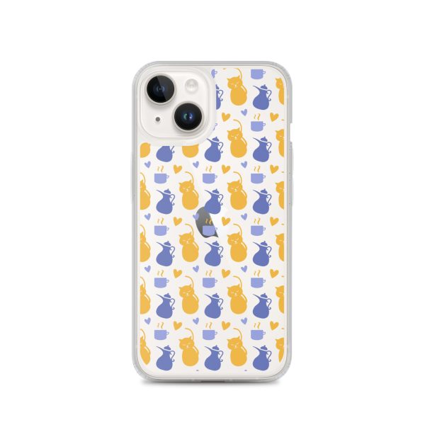 Tea and Cat iPhone Clear Case