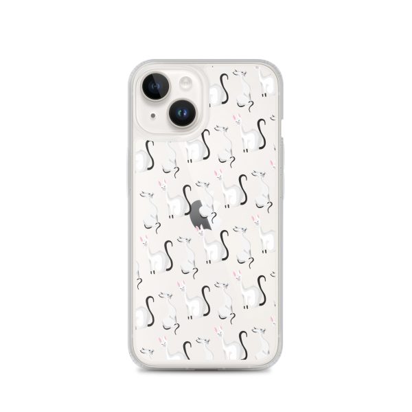 Classy Cats iPhone Clear Case