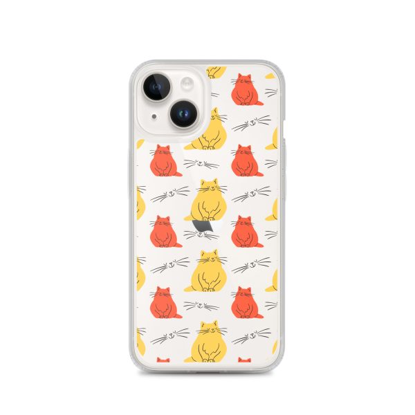 Abstract Colorful Cats iPhone Clear Case