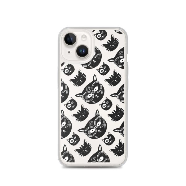 Funky Cats iPhone Clear Case
